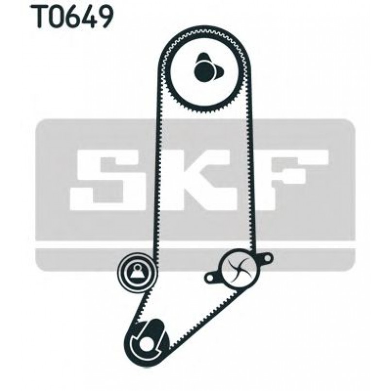 VKMA 01050 SKF Комплект (ремінь+ролики)